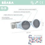 Okulary przeciwsłoneczne dla dzieci z elastyczną opaską 0-9 miesięcy, Glee - Pearl blue / Beaba