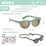 Okulary przeciwsłoneczne dla dzieci 9-24 miesięcy Delight - Sage green / Beaba