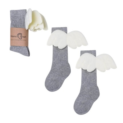 Podkolanówki Dziecięce - Szary Aniołek / Mama's Feet