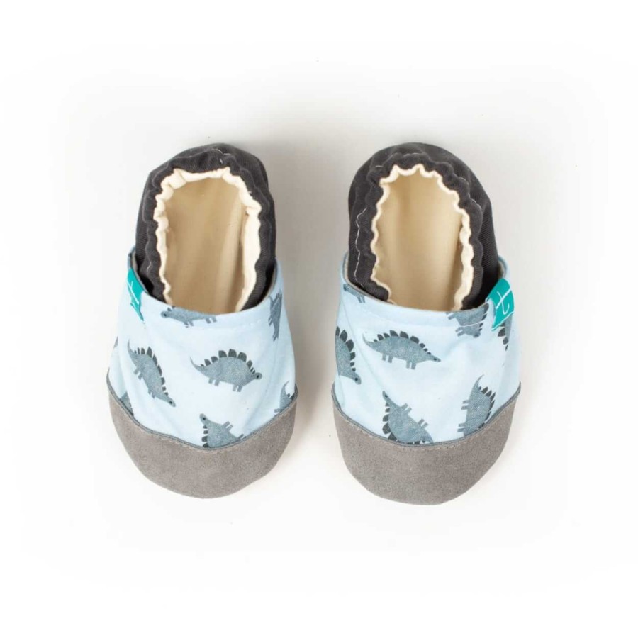 Kapcie do domu, żłobka, przedszkola - GREY DINO / TITOT
