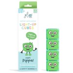 Kostki sensoryczne świecące w wodzie Pippa - zabawka kąpielowa, zielony / Glo Pals