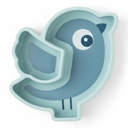 Talerzyk na przekąski z przyssawką Birdee Blue / Done by deer