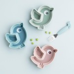 Talerzyk na przekąski z przyssawką Birdee Blue / Done by deer