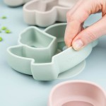 Talerzyk na przekąski z przyssawką Birdee Green / Done by deer