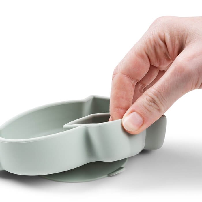 Talerzyk na przekąski z przyssawką Birdee Green / Done by deer