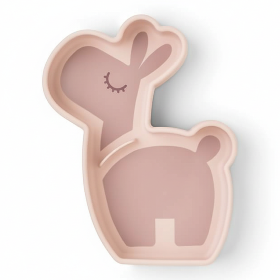 Talerzyk na przekąski z przyssawką Lama Lalee Powder / Done by deer