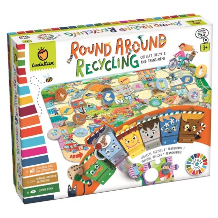 ROUND AROUND RECYCLING - gra planszowa AGENDA 2030 „W CYKLU RECYKLINGU” / Ludattica