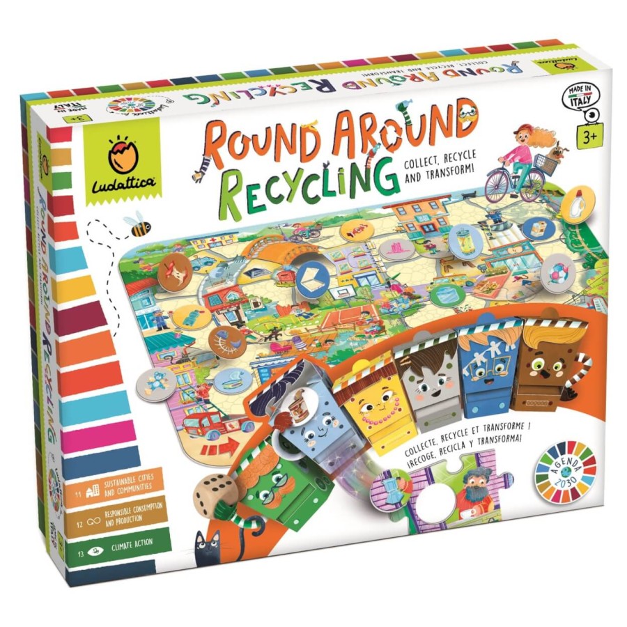 ROUND AROUND RECYCLING - gra planszowa AGENDA 2030 „W CYKLU RECYKLINGU” / Ludattica