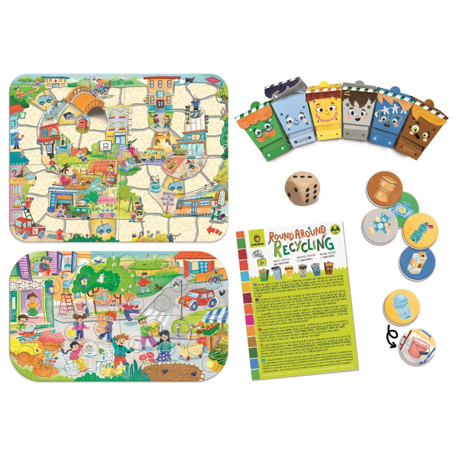 ROUND AROUND RECYCLING - gra planszowa AGENDA 2030 „W CYKLU RECYKLINGU” / Ludattica