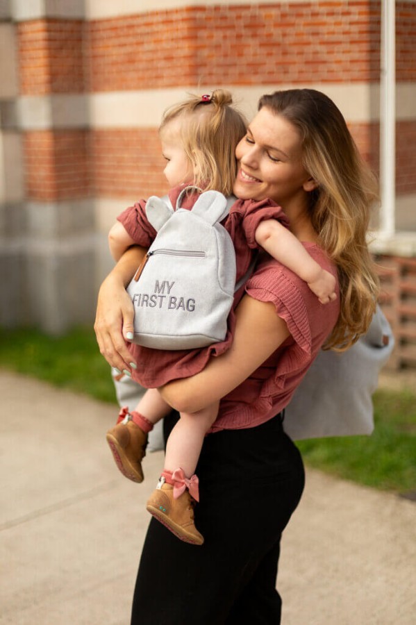 Plecak dziecięcy My First Bag Kanwas Szary / Childhome