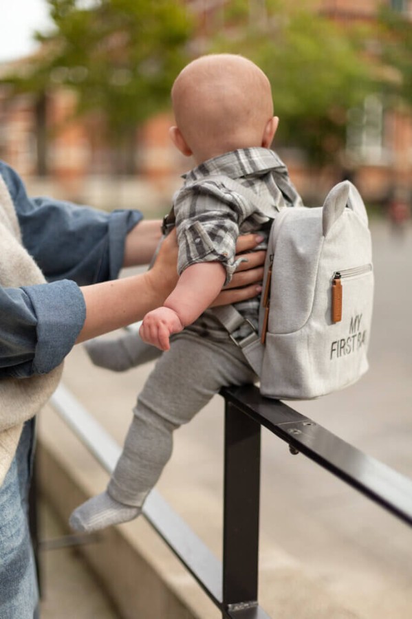 Plecak dziecięcy My First Bag Kanwas Szary / Childhome