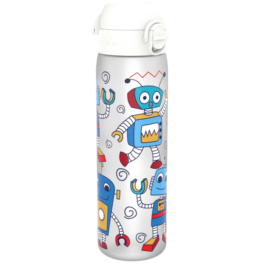 Wąska butelka na napoje - Robots, 500ml / ION8® I8RF500PIROBOT