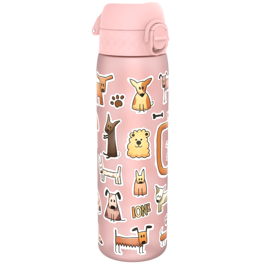 Wąska butelka na napoje - Dogs, 500ml / ION8® I8RF500PPDOGS