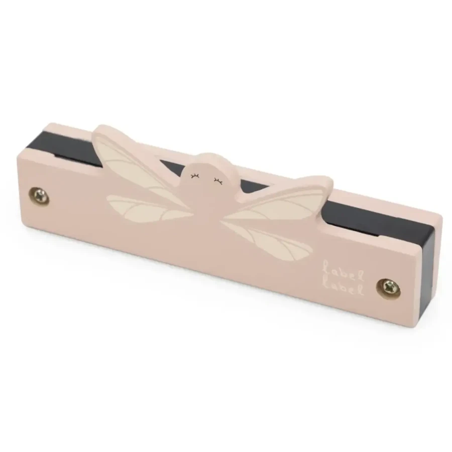 Drewniana harmonijka - Pink / Label Label