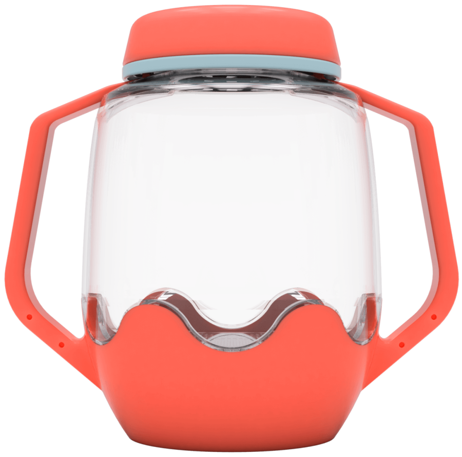 Słoik sensoryczny do napełnienia wodą - czerwony / Glo Pals