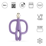 Gryzak masujący ze szczoteczką Purple / Matchstick Monkey