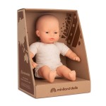 Lalka z miękkim brzuchem Rasa Azjatycka 32cm / Miniland