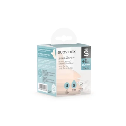Smoczki o wolnym przepływie do butelki ZERO ZERO  / Suavinex
