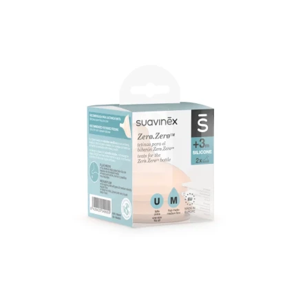 Smoczki o średnim przepływie do butelki ZERO ZERO  / Suavinex