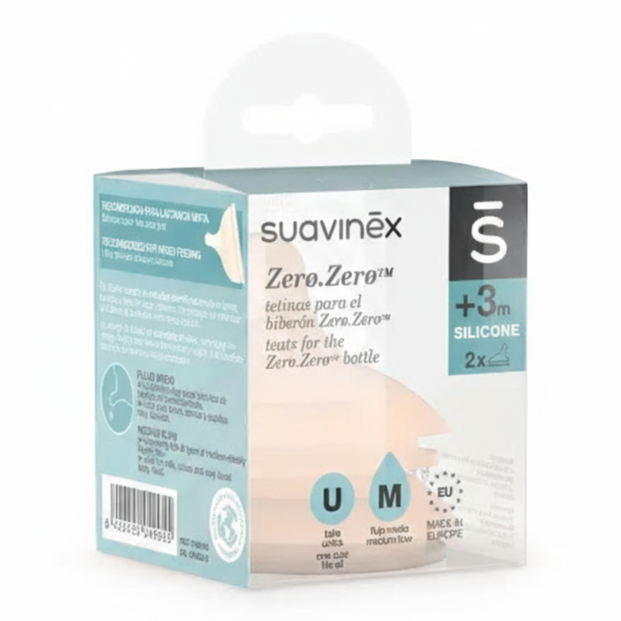 Smoczki o średnim przepływie do butelki ZERO ZERO / Suavinex