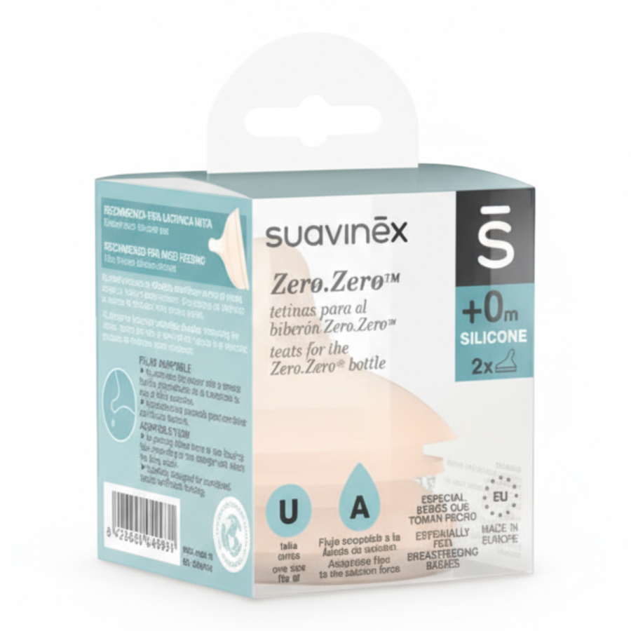 Smoczki o regulowanym przepływie do butelki ZERO ZERO / Suavinex