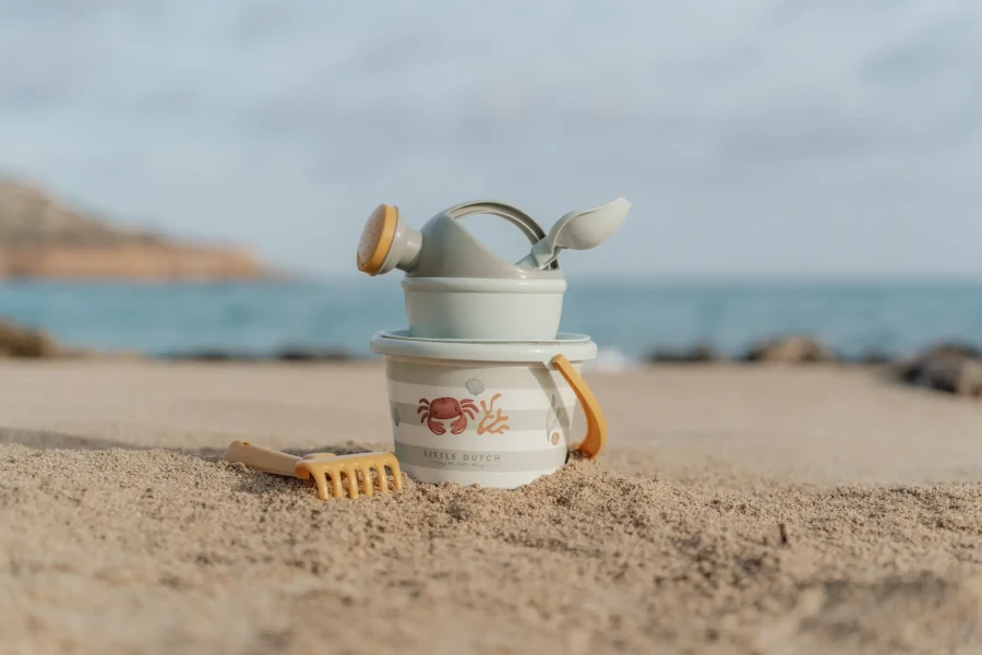 Zestaw plażowy 5 elementów Fresh Greens / Little Dutch