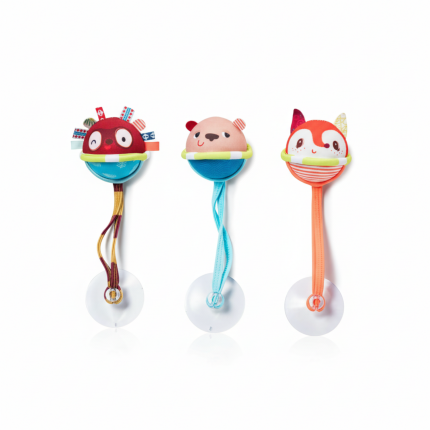 Zestaw 3 piłeczek do kąpieli z przyssawkami 3 m+ / Lilliputiens 83051