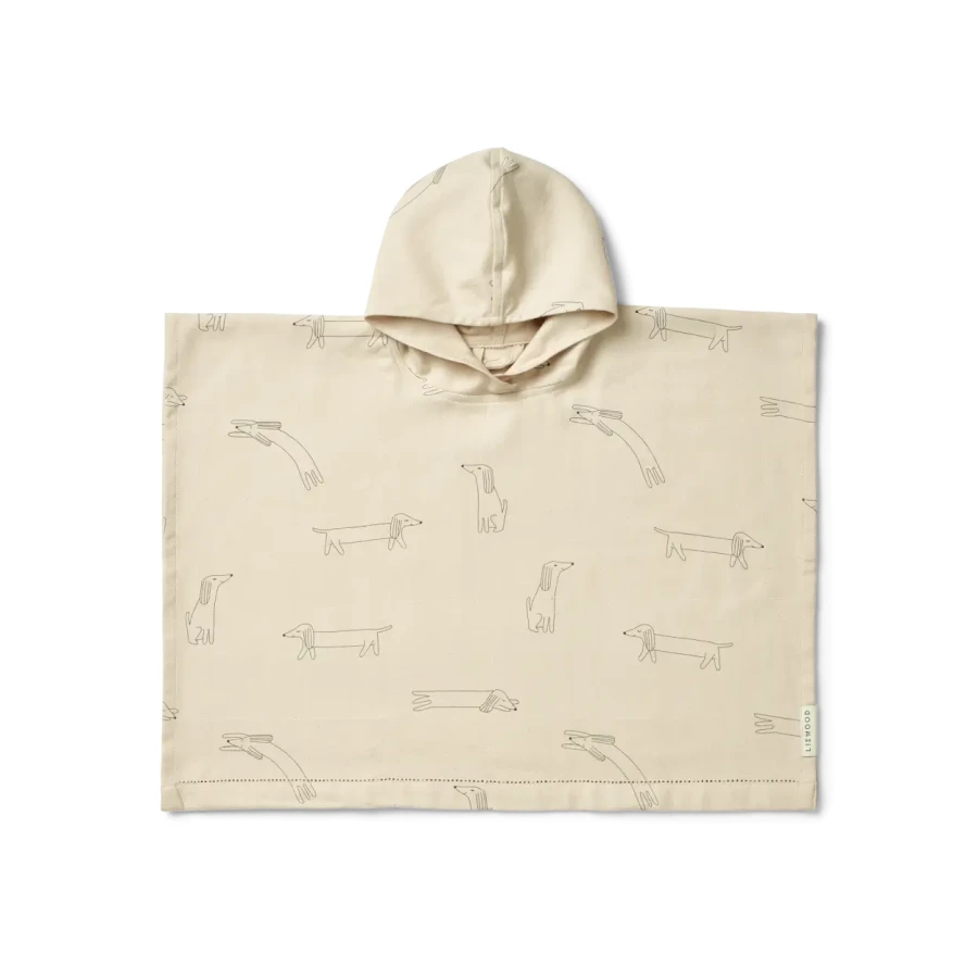 Ponczo Roomie stripes 1911: Dog, Sandy / Liewood