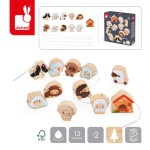 Nawlekanka z drewnianymi owieczkami Farma 2+ / Janod