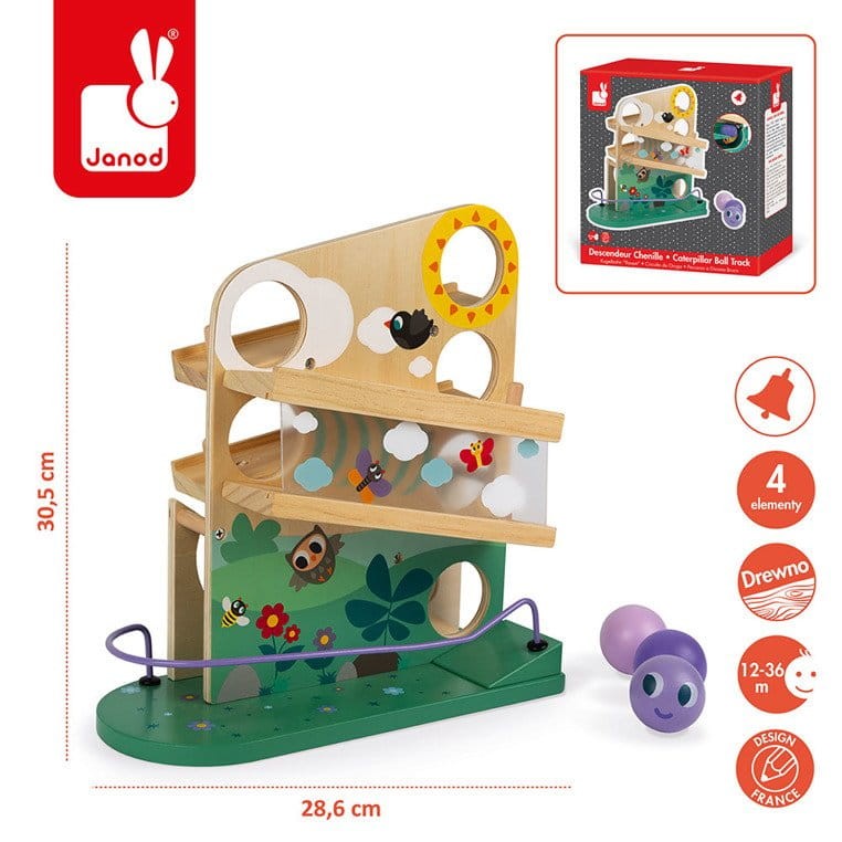 Drewniany kulodrom Gąsienica / Janod