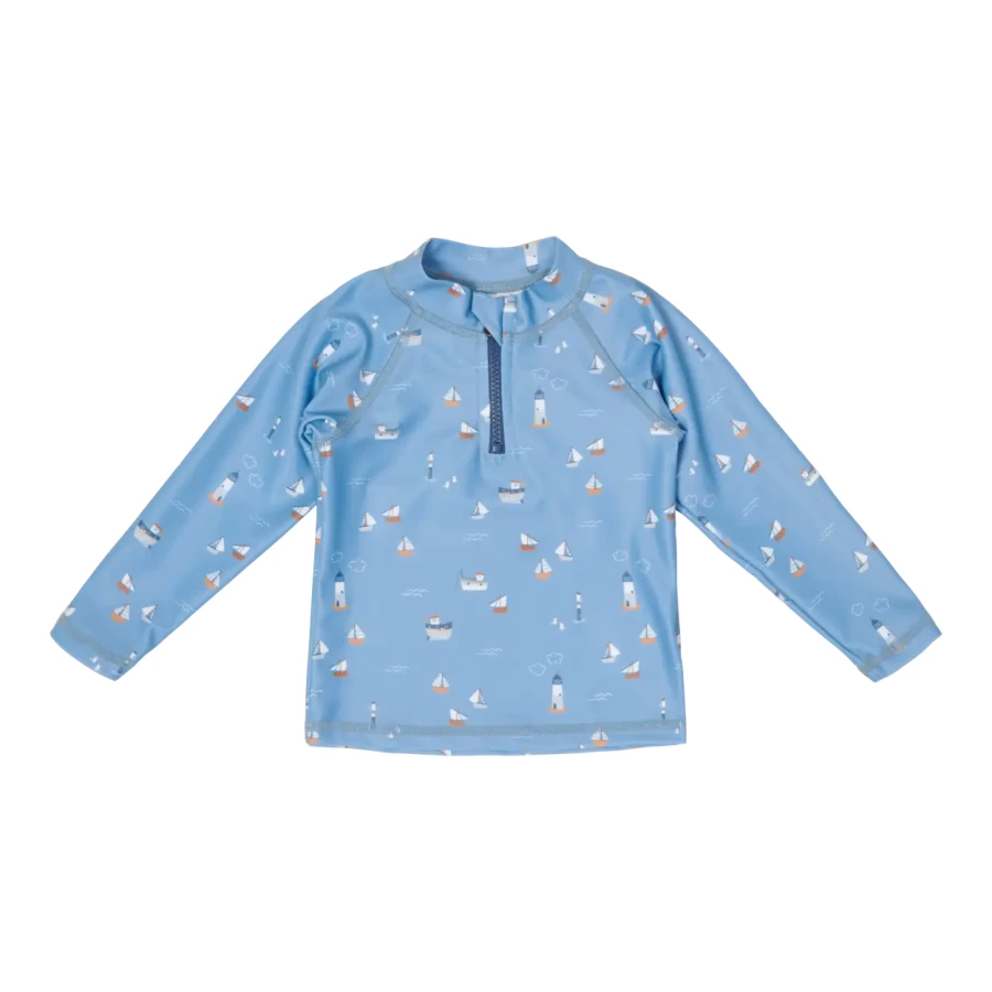 Koszulka do kąpieli z długim rękawem Sailors Bay Dark Blue / Little Dutch