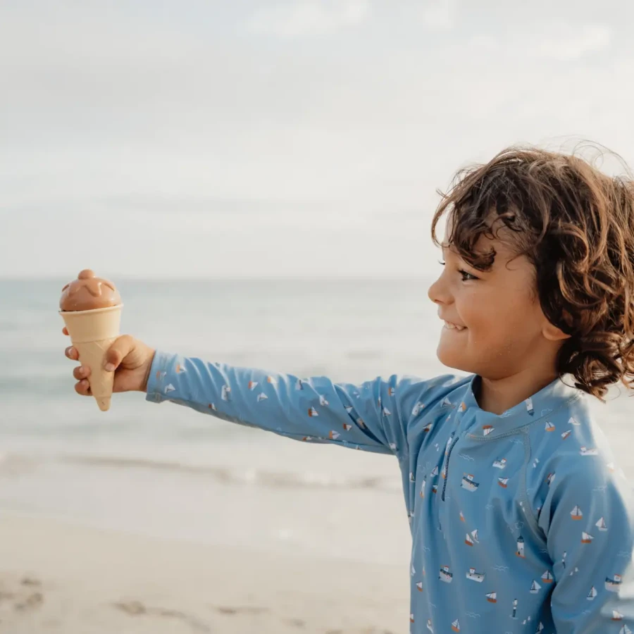 Koszulka do kąpieli z długim rękawem Sailors Bay Dark Blue / Little Dutch