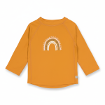 Koszulka do pływania z długim rękawem przeciwsłoneczna UV60 Splash & Fun - Tęcza gold / Lassig