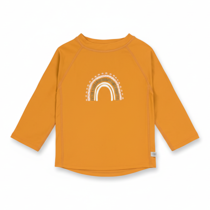 Koszulka do pływania z długim rękawem przeciwsłoneczna UV60 Splash & Fun - Tęcza gold / Lassig