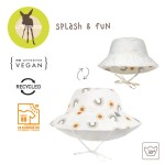 Dwustronny kapelusz przeciwsłoneczny UV80 Splash & Fun Tęcza nature / Lassig