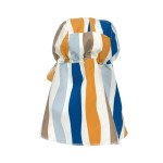 Czapka przeciwsłoneczna z daszkiem i osłoną karku UV80 Splash & Fun Fale blue-nature / Lassig