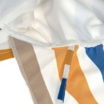 Czapka przeciwsłoneczna z daszkiem i osłoną karku UV80 Splash & Fun Fale blue-nature / Lassig