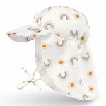 Czapka przeciwsłoneczna z daszkiem i osłoną karku UV80 Splash & Fun Tęcza nature / Lassig