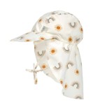 Czapka przeciwsłoneczna z daszkiem i osłoną karku UV80 Splash & Fun Tęcza nature / Lassig