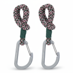 Uniwersalne sznurkowe zaczepy do torby do wózka, 2 szt. - green lavender / Lassig Casual Label