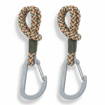 Uniwersalne sznurkowe zaczepy do torby do wózka, 2 szt. - olive red / Lassig Casual Label