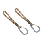 Uniwersalne sznurkowe zaczepy do torby do wózka, 2 szt. - olive red / Lassig Casual Label