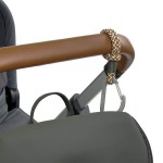 Uniwersalne sznurkowe zaczepy do torby do wózka, 2 szt. - olive red / Lassig Casual Label