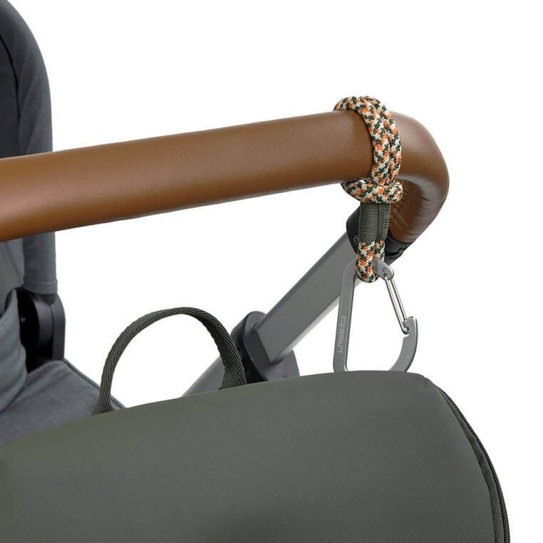 Uniwersalne sznurkowe zaczepy do torby do wózka, 2 szt. - olive red / Lassig Casual Label