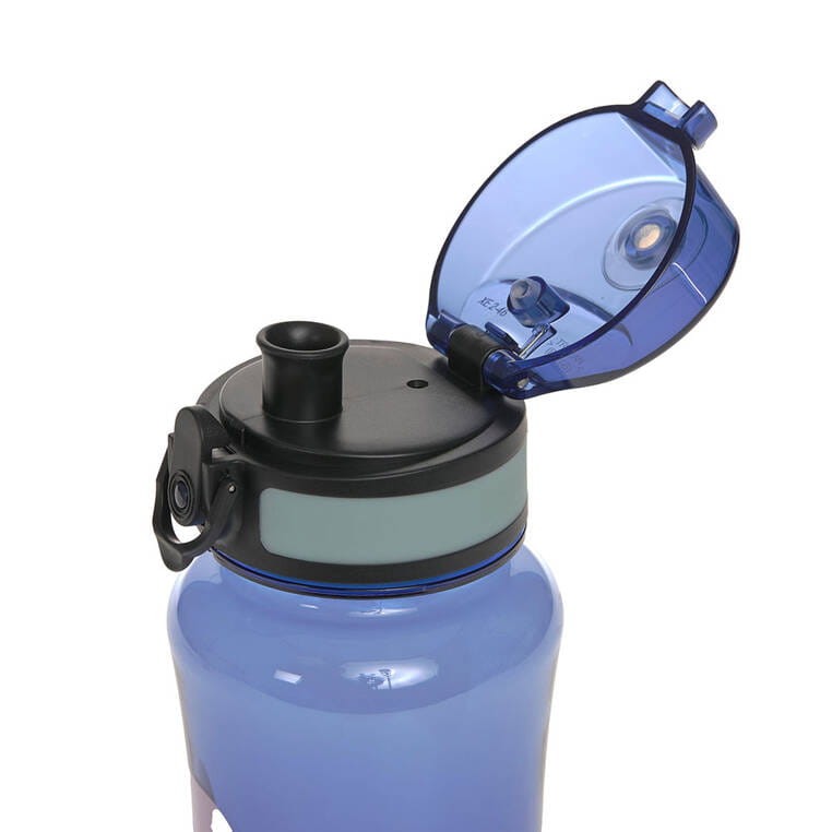 Zestaw na lunch: Lunchbox + Tritanowa butelka - bidon 460 ml Little Gang Smile - caramel, blue / Lassig