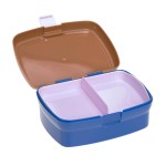 Zestaw na lunch: Lunchbox + Tritanowa butelka - bidon 460 ml Little Gang Smile - caramel, blue / Lassig