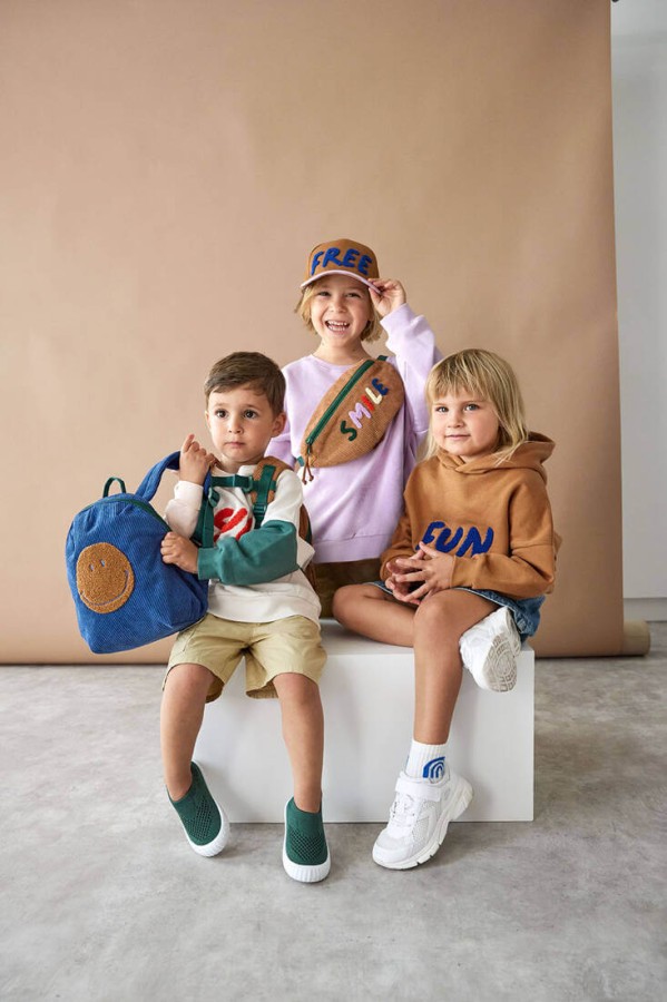 Plecak mini sztruks, Little Gang - blue / Lassig