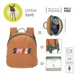 Plecak mini sztruks, Little Gang - caramel / Lassig