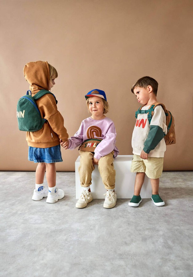 Plecak mini sztruks, Little Gang - ocean green / Lassig