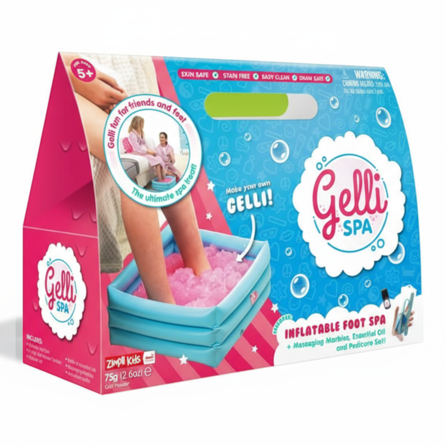 Domowe spa dla stóp z miską, przybornikiem i galaretką Gelli Spa, 5+ / Zimpli Kids